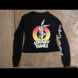 Loony toons long sleeve shirt xs small bugs bunny